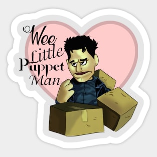 Wee Little Puppet Man Sticker